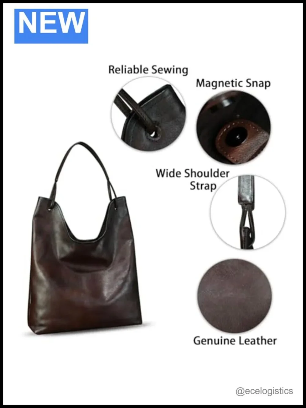 Genuine Leather Hobo Bags for Women Large Tote Vintage Shoulder Bag Satchel